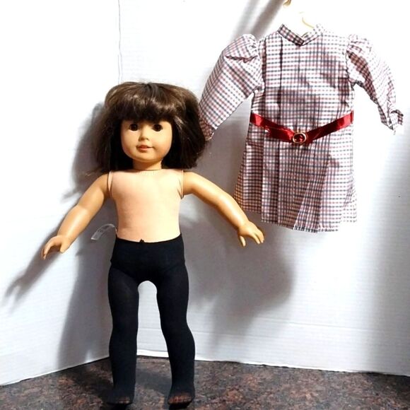 American Girl Doll "Samantha" with Vintage "Meet Dress"...EUC